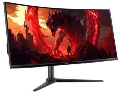Монитор Acer 34" Nitro XZ342CUV3bmiiphx черный VA LED 1ms 21:9 HDMI M/M матовая HAS 400cd 178гр/178гр 3440x1440 180Hz DP 2K