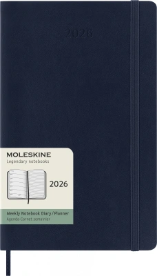 Еженедельник Moleskine CLASSIC SOFT WKNT Large 130х210мм 144стр. мягкая обложка синий сапфир