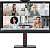 Монитор Lenovo 27" ThinkVision T27hv-30 черный IPS LED 4ms 16:9 HDMI M/M Cam матовая HAS Piv 1000:1 300cd 178гр/178гр 2560x1440 75Hz DP 2K USB 7.9кг