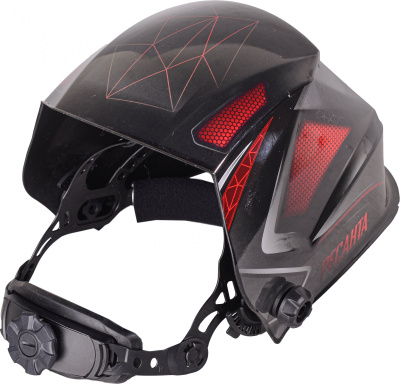 Маска сварщика Ресанта МС-7 филь.:хамел. см.экр.92x42мм черный/красный (65/101)