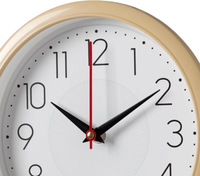 Часы настенные аналоговые Бюрократ WALLC-R83P D22см белый/бежевый (WALLC-R83P22/IVORY)