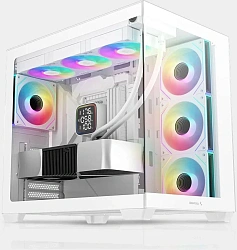 Корпус Deepcool CG530 4F белый без БП ATX 6x120mm 4x140mm 1xUSB3.0 audio bott PSU