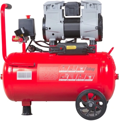Компрессор поршневой Fubag OLS 190/24 CM1.6 безмасляный 190л/мин 24л 1200Вт красный/черный