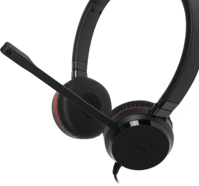 Наушники с микрофоном Jabra Evolve 20 SE черный 1.2м накладные USB оголовье (4999-823-309)
