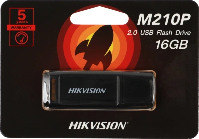 Флеш Диск Hikvision 16GB M210P Hiksemi HS-USB-M210P/16G USB2.0 черный