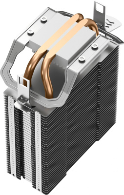 Устройство охлаждения(кулер) Deepcool AG200 Soc-AM5/AM4/1200/1700/1851 черный 4-pin 18-31dB Al+Cu 100W 304gr Ret (R-AG200-BKNNMN-G)
