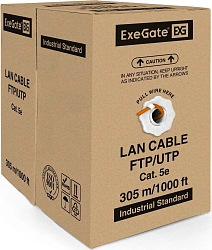 Кабель Exegate UTP4-C5e-CCA-S24-IN-LSZH-OR-305 UTP 1Гбит/с UTP 4 пары cat.5E CCA 305м оранжевый (EX256747RUS)
