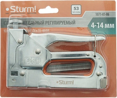 Степлер ручной Sturm! 1071-01-06 скобы тип 53: 11.4мм 4-14мм