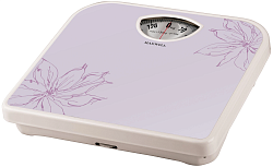 Весы напольные механические Maxwell MW-2656 макс.130кг белый