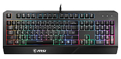 Клавиатура MSI VIGOR GK20 RU черный USB Multimedia for gamer LED (подставка для запястий)