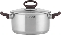 Кастрюля Rondell Tierno RDS-1593 4.8л. d=24см (с крышкой) стальной
