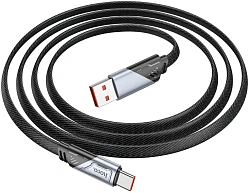 Кабель Hoco U119 5A Machine charging data cable Type-C 05007 USB (m)-USB Type-C (m) 1.2м черный