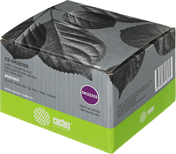 Картридж ленточный Cactus CS-DK22225 DK-22225 черный на белом 38x30.48 для Brother QL-800, 810W, 820, QL-570, 710W, 720NW