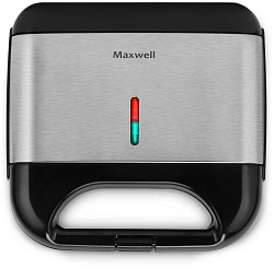 Сэндвичница Maxwell MW-1553 800Вт стальной/черный