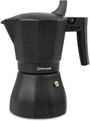 Кофеварка гейзерн. Rondell Kafferro RDA-994 0.45л алюминий темно-серый