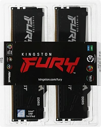 Память DDR5 2x16Gb 5200MHz Kingston KF552C40BBAK2-32 Fury Beast RGB RTL Gaming PC5-41600 CL40 DIMM 288-pin 1.25В single rank с радиатором Ret