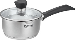 Ковш Rondell Strike Grey Ultra RDS-1946 1.3л. d=16см (с крышкой) стальной