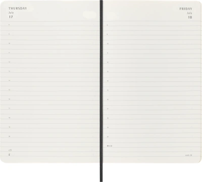 Ежедневник Moleskine ACADEMIC SOFT Large 130х210мм датир.18мес 592стр. мягкая обложка черный