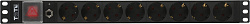 Блок распределения питания Lanmaster TWT-PDU19-10A8P гор.размещ. 8xSchuko базовые 10A