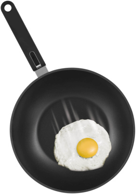 Сковорода ВОК (WOK) Rondell Modern RDA-1723 круглая 30см покрытие: Xylan Plus ручка несъемная (с крышкой) черный