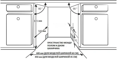 Посудомоечная машина встраив. Korting KDI 45980 2100Вт узкая