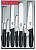Набор ножей кухон. Victorinox Standart 5.1103.7 (5.1103.7) компл.:4предм. вилка черный подар.коробка