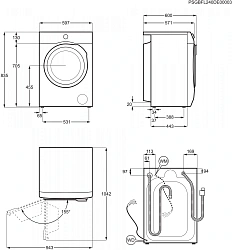 Стиральная машина Electrolux EW7F3494EQ пан.англ. загр.фронтальная макс.:9кг белый