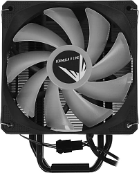 Устройство охлаждения(кулер) Formula Ice Burg Plus ARGB Soc-AM5/AM4/1200/1700/1851 черный 4-pin 17-34dB Al+Cu 200W 737gr Ret (ICE BURG PLUS ARPW 4P BK)