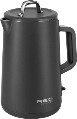 Чайник электрический Red Solution АМ102 1.5л. 1800Вт серый корпус: нерж.сталь/пластик