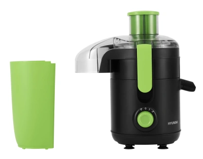 Соковыжималка центробежная Hyundai HY-JE1625 500Вт рез.сок.:450мл. черный/зеленый