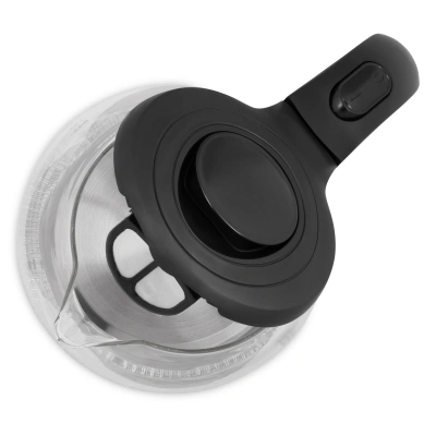 Чайник электрический Maxwell MW-1004 1.7л. 2200Вт черный/прозрачный корпус: пластик/стекло