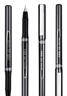 Ручка гелев. Deli S36 черный d=0.5мм черн. черн. линия 0.35мм