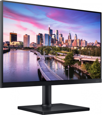 Монитор Samsung 24" F24T450GY черный IPS LED 16:10 DVI HDMI M/M матовая HAS Piv 250cd 178гр/178гр 1920x1200 75Hz DP FHD USB 5.5кг (RUS)
