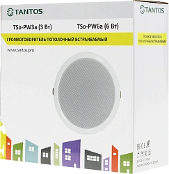 Громкоговоритель Tantos TSo-PW6a потолочный 6Вт белый (00-00026408)