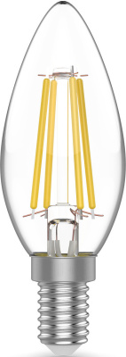 Лампа светодиодная Gauss Basic 1031116T 5.5Вт цок.:E14 свеча 220B 2700K св.свеч.бел.теп. (упак.:3шт)