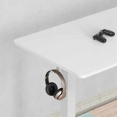 Стол для компьютера Cactus CS-EDXL-WWT угловой с электроприводом столешница МДФ белый каркас белый 160x140x72см (CS-EDXL-WWT)