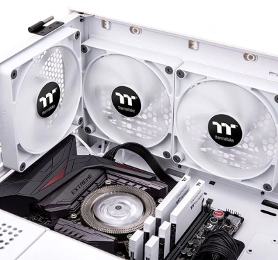 Вентилятор для корпуса Thermaltake CT120 120х120x25 белый 4-pin 25.8дБ (упак.:2шт) (CL-F151-PL12WT-A) Ret