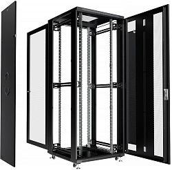 Шкаф серверный Cabeus (ND-05C-42U80/100-BK) напольный 42U 800x1000мм пер.дв.перфор. задн.дв.перфор. 800кг RAL 7035 900мм IP20 сталь