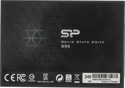 Накопитель SSD Silicon Power SATA-III 240GB SP240GBSS3S55S25 Slim S55 2.5"