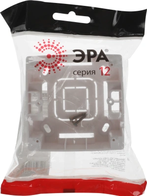Коробка Эра Серия 12 12-6101-15 Б0043169 накладная 1x пластик перламутровый