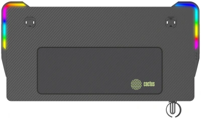 Стол игровой Cactus CS-GTZ-BK-RGB с подсветкой столешница ДСП черный каркас черный (CS-GTZ-BK-RGB)