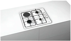 Газовая варочная поверхность Bosch PBY6C2B82Q белый