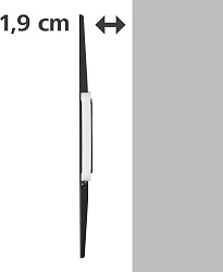 Кронштейн для телевизора Hama H-118632 черный 10"-47" макс.25кг настенный фиксированный