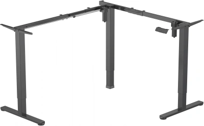 Подстолье Cactus CS-EDXLF-BK угловое с электроприводом черный каркас черный 140x120x60см (CS-EDXLF-BK)