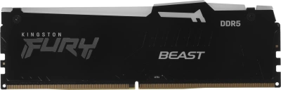 Память DDR5 16GB 5600MHz Kingston KF556C36BBEA-16 Fury Beast Black Expo RGB RTL Gaming PC5-44800 CL36 DIMM 288-pin 1.25В kit single rank с радиатором Ret