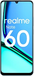Смартфон Realme RMX3933 Note 60 128Gb 6Gb небесно-голубой моноблок 3G 4G 2Sim 6.74" 720x1600 Android 14 32Mpix 802.11 a/b/g/n/ac GPS GSM900/1800 GSM1900 Protect A-GPS microSD max2048Gb