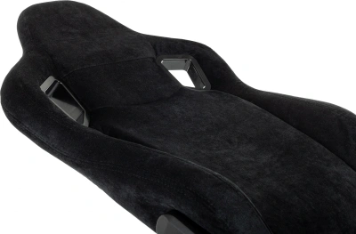 Кресло игровое Zombie Ghost Fabric черный Light-20 с подголов. крестов. пластик