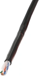 Кабель информационный Rexant 01-0045 кат.5E UTP 4 пары 24AWG PE внешний 305м черный
