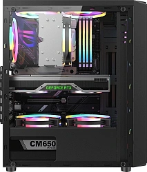 Корпус Formula Mana AR V2 черный без БП ATX 4x120mm 2xUSB2.0 1xUSB3.0 audio bott PSU