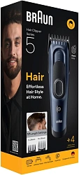 Машинка для стрижки Braun HC5550 черный (насадок в компл:2шт)